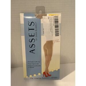 Assets by Sara Blakely Hi-Waist Mid-Thigh Shaper Womens 2 Slimming Thighs Rear